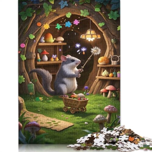 Octodon Degus Puzzle 1000 Teile Schwer Puzzle Spielzeug Lernspiel Impossible Herausforderungsspielzeug Für Erwachsene Kinder 1000pcs (38x26cm) von QBIREX
