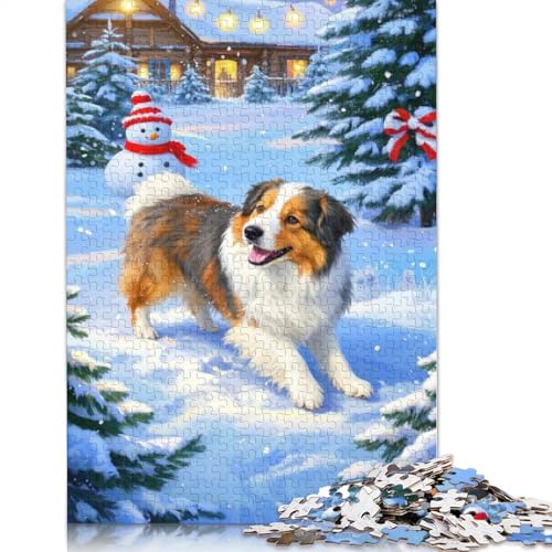 Old English Sheepdog Puzzle 1000 Teile Schwer Puzzle Spielzeug Lernspiel Impossible Herausforderungsspielzeug Für Erwachsene Kinder 1000pcs (75x50cm) von QBIREX