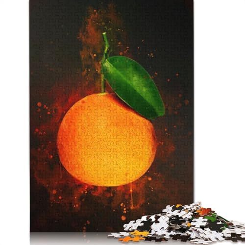Orangenfrucht-Puzzles für Erwachsene ab 18 Jahren, Upe-Lernspiele, Puzzle für Erwachsene und Kinder, 1000 Teile (75 x 50 cm) von QBIREX