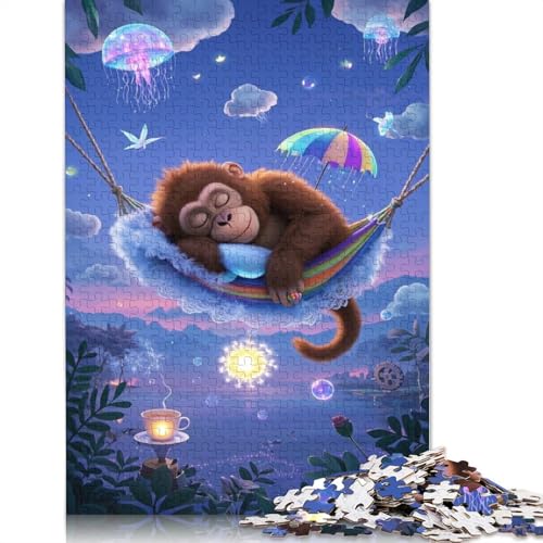 Orangutan Puzzle 1000 Teile Schwer Puzzle Spielzeug Lernspiel Impossible Herausforderungsspielzeug Für Erwachsene Und Kinder in Bewährter 1000pcs (38x26cm) von QBIREX