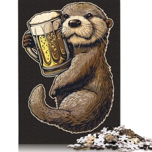 Otter Beer Puzzles 1500 Teile Schwer Puzzle Spielzeug Lernspiel Impossible Herausforderung Spielzeug Für Erwachsene Und Kinder in Bewährter 1500pcs (85x57cm) von QBIREX