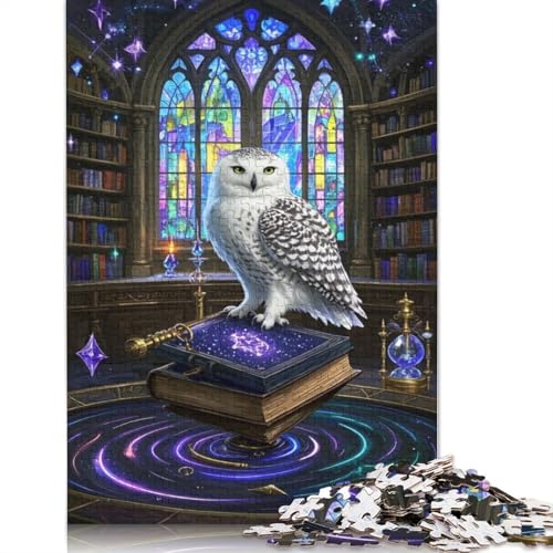Owl Puzzles 1000-teilige Schwer Puzzle Spielzeug Lernspiel Impossible Herausforderungsspielzeug Für Erwachsene Kinder 1000pcs (38x26cm) von QBIREX