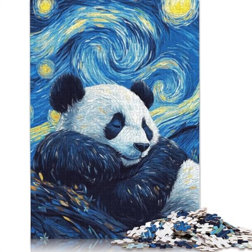 Panda-Puzzle, Sternennacht, für Erwachsene, 1500 Teile, Lernspiel, Herausforderung, Spielzeug, 1500 Teile (85 x 57 cm) von QBIREX