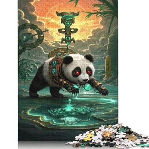 Panda Puzzle 1000 Teile Schwer Puzzle Spielzeug Lernspiel Impossible Herausforderungsspielzeug Für Erwachsene Kinder 1000pcs (75x50cm) von QBIREX