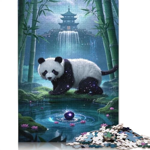 Panda Puzzle 1000-teilige Schwer Puzzle Spielzeug Lernspiel Impossible Herausforderungsspielzeug Für Erwachsene Und Kinder in Bewährter 1000pcs (38x26cm) von QBIREX
