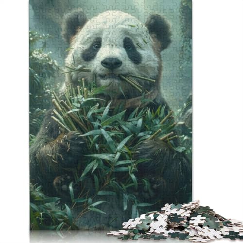 Pandabär isst Bambus, 1500-teiliges Puzzle, ab 18 Jahren, Lernspiele, Puzzle für Erwachsene, für Frauen, für Kinder ab 12 Jahren, 1500 Teile (85 x 57 cm) von QBIREX