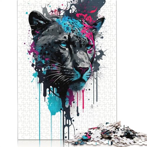 Panther II Puzzles 1000 Teile Schwer Puzzle Spielzeug Lernspiel Impossible Herausforderungsspielzeug Für Erwachsene Und Kinder Ab 12 Jahren 1000pcs (75x50cm) von QBIREX