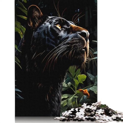 Panther Puzzle 520 Teile Schwer Puzzle Spielzeug Lernspiel Impossible Herausforderungsspielzeug Für Erwachsene Und Kinder Ab 12 Jahren 520pcs (52x38cm) von QBIREX
