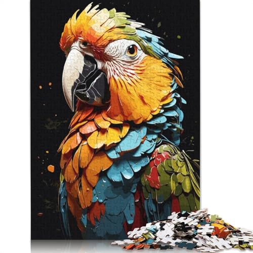 Papagei, Vogel, Tiere, Puzzle für Erwachsene, 520 Teile, Heimdekoration, ungewöhnliche Puzzles für Erwachsene, für Jungen oder Mädchen, 520 Teile (52 x 38 cm) von QBIREX