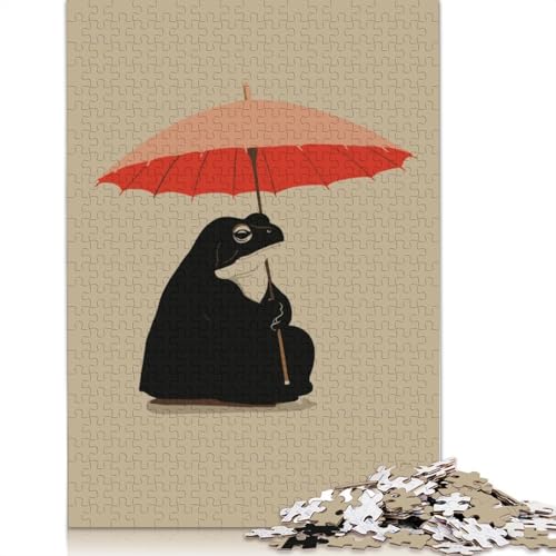 Patient Umbrella Frog Puzzles 1000 Teile Schwer Puzzle Spielzeug Lernspiel Impossible Herausforderungsspielzeug Für Erwachsene Und Kinder Ab 14 Jahren 1000pcs (38x26cm) von QBIREX