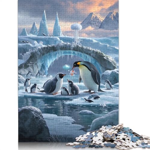 Penguin Puzzles 1000 Teile Schwer Puzzle Spielzeug Lernspiel Impossible Herausforderung Spielzeug Für Erwachsene Und Kinder in Bewährter 1000pcs (75x50cm) von QBIREX