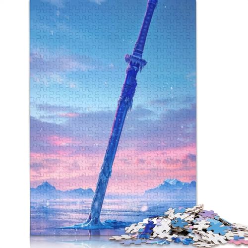 Permafrost Blade Puzzle 1000-teilige Schwer Puzzle Spielzeug Lernspiel Impossible Herausforderung Spielzeug Für Erwachsene Und Kinder in Bewährter 1000pcs (75x50cm) von QBIREX