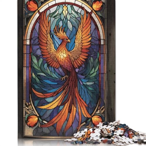 Phoenix Myth Animal 1500-teiliges Puzzle für Erwachsene, rechteckige Papptafel, schwierige Puzzles für Frauen und Männer, 1500 Teile (85 x 57 cm) von QBIREX