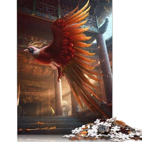 Phoenix Puzzle 1000-teilige Schwer Puzzle Spielzeug Lernspiel Impossible Herausforderungsspielzeug Für Erwachsene Und Kinder Ab 12 Jahren 1000pcs (75x50cm) von QBIREX