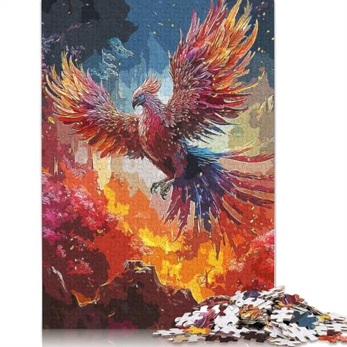 Phoenix Vintage Puzzle, Lernspiele, Familienaktivitäten, Premium-Karton-Puzzle für Frauen und Männer, 1000 Teile (75 x 50 cm) von QBIREX