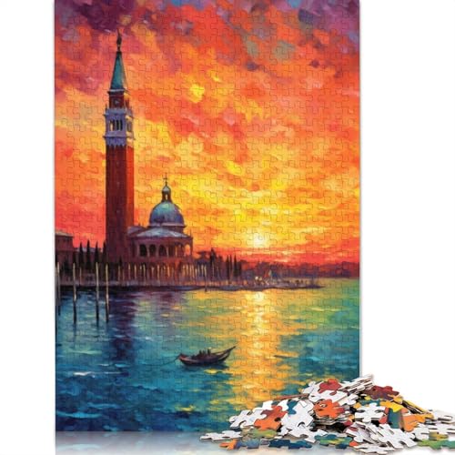 Piazza San Marco 1000-teiliges Puzzle für Erwachsene | | Familienspaß-Puzzles für Erwachsene, Geschenke, Denkspiele (75 x 50 cm) von QBIREX