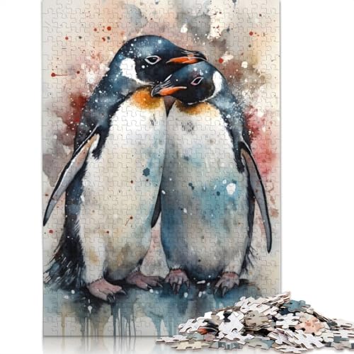 Pinguine-Puzzle, 1000 Teile, herausfordernde und knifflige Puzzles für Erwachsene und Teenager, 1000 Teile (75 x 50 cm) von QBIREX