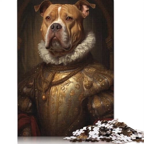 Pitbull Europe King Style Puzzles für Erwachsene, Lernspiele, Puzzle für Erwachsene und Kinder, 1000 Teile (75 x 50 cm) von QBIREX