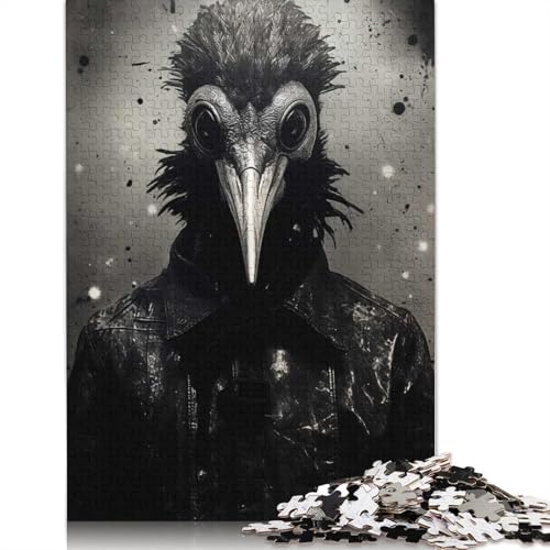 Plague Doctor Puzzle, freundliche Materialien, 100% recycelter Karton, Puzzle für Erwachsene und Kinder, 1000 Teile (38 x 26 cm) von QBIREX