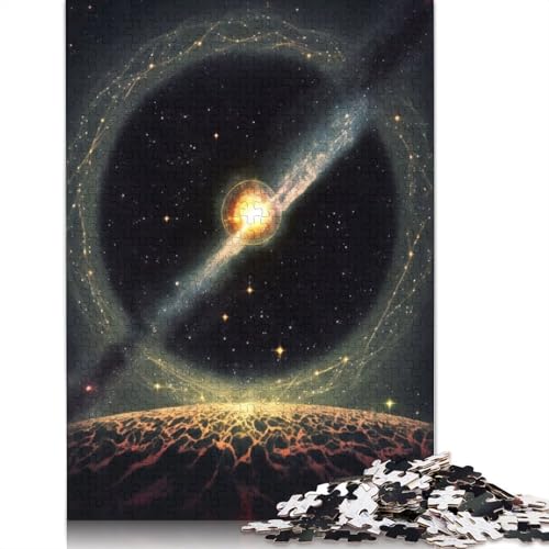 Planet Sprinklel of Stars 1000-teiliges Puzzle, ab 18 Jahren, Lernspiele, Puzzles für Erwachsene für Frauen, für Kinder ab 12 Jahren, 1000 Teile (75 x 50 cm) von QBIREX