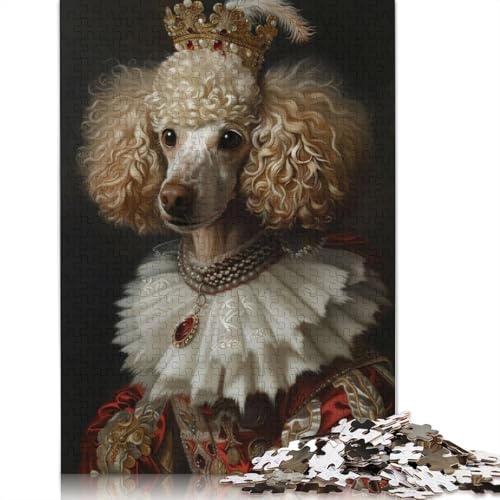 Poddle Hunde-Tiere, 1000-teiliges Puzzle, interessanter Stressabbau, Beste Puzzles für Kinder ab 12 Jahren, 1000 Teile (75 x 50 cm) von QBIREX