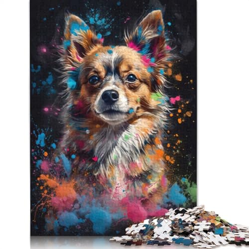 Pomchi Painting Puzzle 1000 Teile Schwer Puzzle Spielzeug Pädagogisches Spiel Impossible Herausforderungsspielzeug Für Erwachsene Und Kinder Ab 12 Jahren 1000pcs (75x50cm) von QBIREX