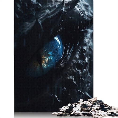 Predator Dragons Blue Eye 1500 Puzzle, herausfordernd und knifflig, Puzzle für Männer, Geschenke für Erwachsene und Teenager, 1500 Teile (85 x 57 cm) von QBIREX