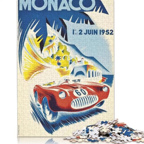 Premium Puzzle Grand Prix von München 1955, 100% Recycling-Karton, 100% recyceltem Karton für Kinder und Erwachsene, Weihnachtsgeschenk 1000 Teile (38x26cm) von QBIREX