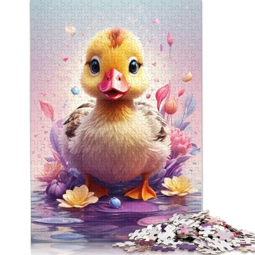 Premium Puzzle "Kleine Ente", 100 % recycelter Karton, 100 % recycelter Karton, Puzzle für Kinder und Erwachsene ab 12 Jahren, Weihnachtsgeschenk, 1000 Teile (75 x 50 cm) von QBIREX