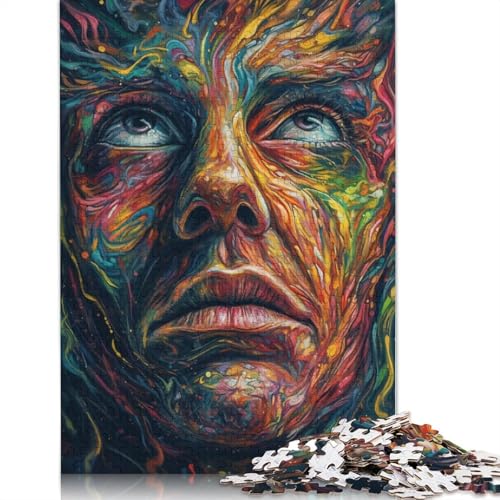 Psychedelisches Denkspiel, schwierige Herausforderung, 100% recycelter Karton, Puzzle für Erwachsene ab 12 Jahren, 1000 Teile (26 x 38 cm) von QBIREX