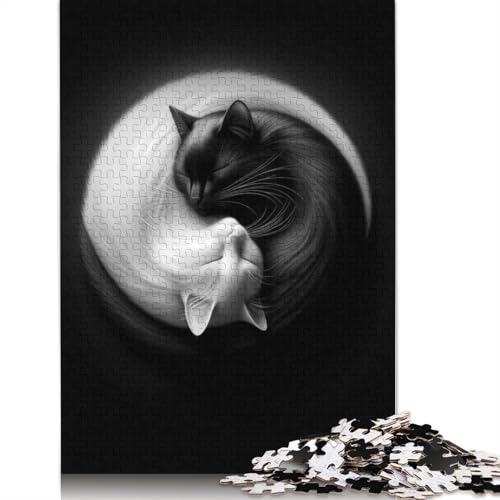 Purrfect Harmony Puzzle, kreative Spiele, 100% recycelter Karton, Puzzle für Erwachsene, 1000 Teile (26 x 38 cm) von QBIREX