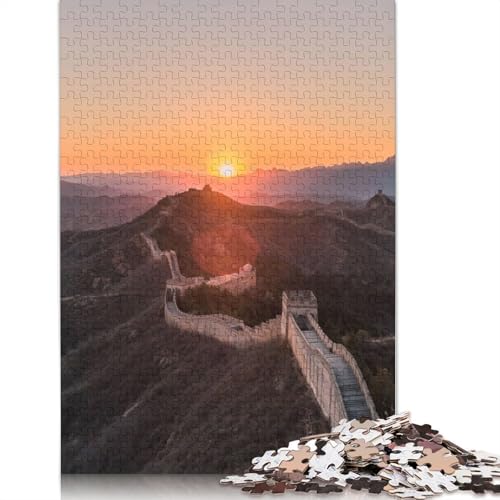 Puzzle „Chinesische Mauer“, herausfordernd und knifflig, Premium-Karton-Puzzle für Erwachsene, 1000 Teile (38 x 26 cm) von QBIREX