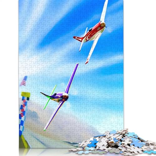 Puzzle „Crossing The Finish Line“, 100% recycelter Karton, 100% recycelter Karton, Puzzle für Jungen oder Mädchen, 1000 Teile (75 x 50 cm) von QBIREX