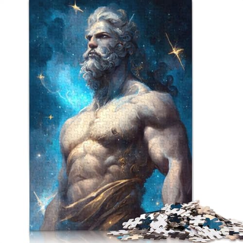 Puzzle „EIN Gott und die Sternennacht“, einzigartige Heimdekoration, 100% recycelter Karton, Puzzle für Jungen oder Mädchen, 1000 Teile (75 x 50 cm) von QBIREX