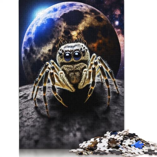 Puzzle „Spinne im Weltraum“, farbenfrohe und Coole Puzzles für Kinder ab 12 Jahren, 1500 Teile (85 x 57 cm) von QBIREX