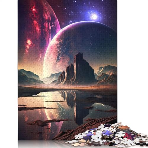 Puzzle 1000 Teile „Ethereal Twilight“ für Erwachsene, Schwierigkeitsgrad: Puzzle, Lernspielzeug, Spiele, Familiendekoration (75 x 50 cm) von QBIREX