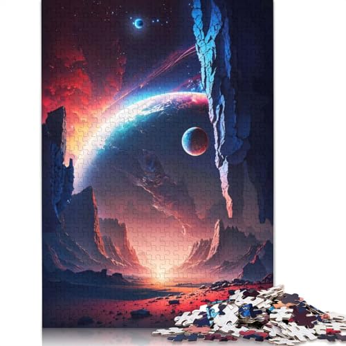 Puzzle 1000 Teile Planetarium Dreams Puzzles für Erwachsene Schwierigkeitsgrad Puzzles Lernspielzeug Spiele Familiendekoration (75x50cm) von QBIREX
