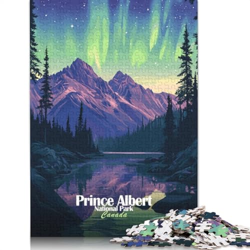 Puzzle-Spaßaktivität für den Prince-Albert-Nationalpark zu Hause, Premium-Karton-Puzzle für Erwachsene, 1000 Teile (75 x 50 cm) von QBIREX