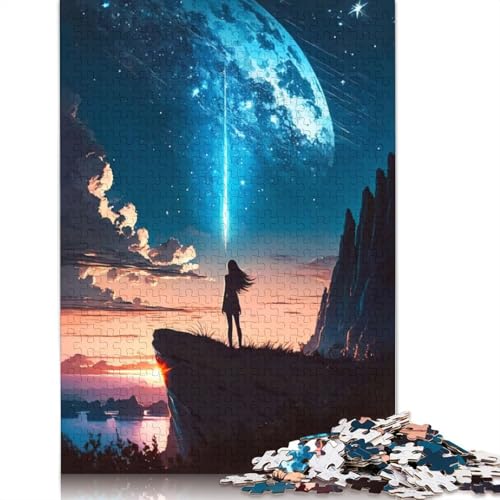 Puzzle für Erwachsene, 1000 Teile, Fantasy-Meteor-Landschaftspuzzle für Erwachsene, anspruchsvolles Spiel (75 x 50 cm) von QBIREX