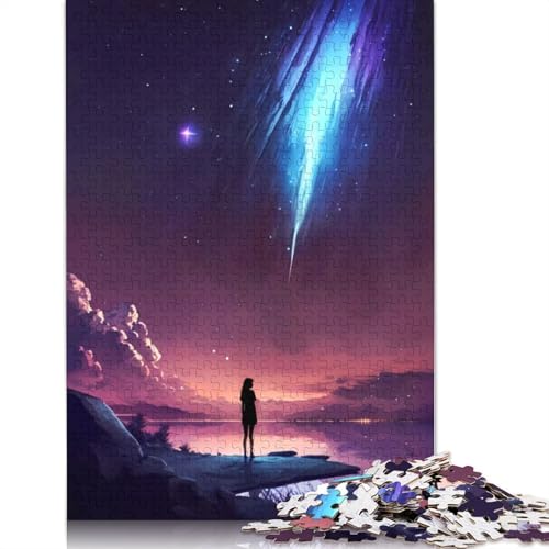 Puzzle für Erwachsene, 1000 Teile, Galactic Sunset Gaze, Lernspielzeug, Spiele, Familiendekoration (38 x 26 cm) von QBIREX