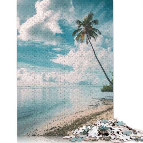 Puzzle für Erwachsene, 1000 Teile, Inselflucht, Ozeanblick-Puzzle für Erwachsene, anspruchsvolles Spiel (75 x 50 cm) von QBIREX