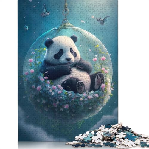 Puzzle für Erwachsene, 1000 Teile, Panda-Naptime-Puzzle, Puzzles für Erwachsene, Lernspiel, Herausforderungsspielzeug, 1000 Teile (75 x 50 cm) von QBIREX