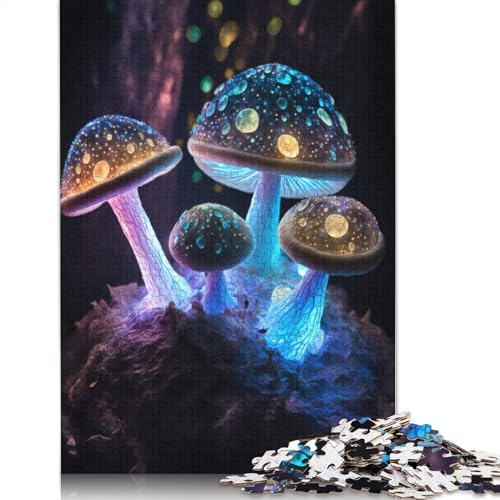 Puzzle für Erwachsene, 1000 Teile, kosmisches Zauberpilz-Puzzle, Interaktion mit Familienmitgliedern (75 x 50 cm) von QBIREX