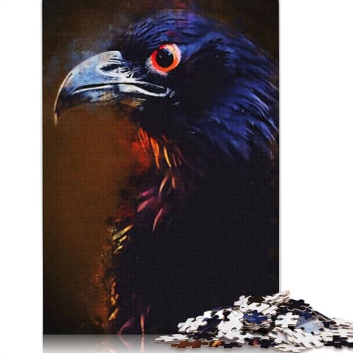 Puzzle für Erwachsene, Black Birds, 520-teiliges Puzzle, Holzpuzzle für Erwachsene und ab 18 Jahren, Familienaktivität, 520 Teile (52 x 38 cm) von QBIREX