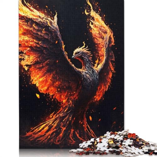 Puzzle für Erwachsene, Black Phoenix, 520-teiliges Puzzle für Erwachsene, Holzpuzzle für Erwachsene ab 18 Jahren, Lernspielzeug, 520 Teile (52 x 38 cm) von QBIREX