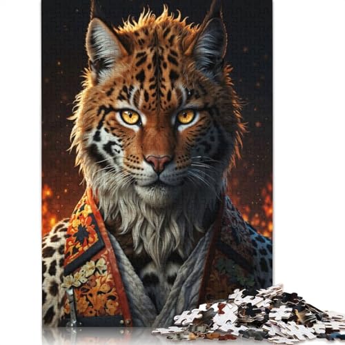 Puzzle für Erwachsene, Der Tiger im Kimono, 520-teiliges Puzzle, Holzpuzzle für Erwachsene und ab 18 Jahren, Spiele, Spielzeug, Geschenk, 520 Teile (52 x 38 cm) von QBIREX