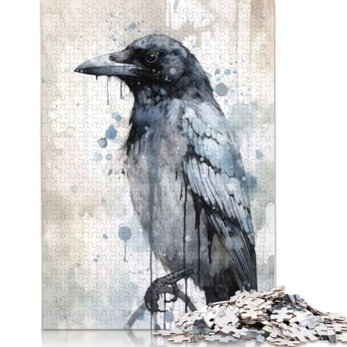 Puzzle für Erwachsene, Elsterschönheit, Aquarell, 1500 Teile, Holzpuzzle für Erwachsene ab 18 Jahren, Lernspielzeug, 1500 Teile (85 x 57 cm) von QBIREX