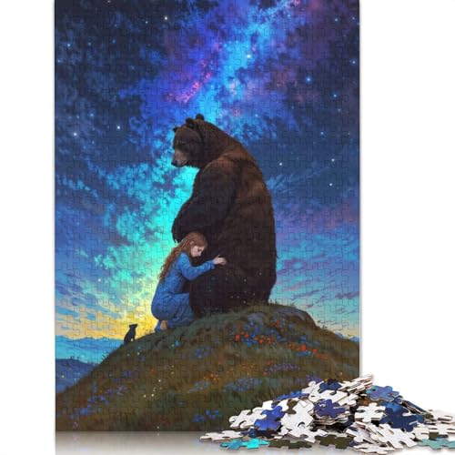 Puzzle für Erwachsene, Himmlische Umarmung, 1000-teiliges Puzzle, Holzpuzzle für Erwachsene und ab 18 Jahren, Familienaktivität, 1000 Teile (75 x 50 cm) von QBIREX