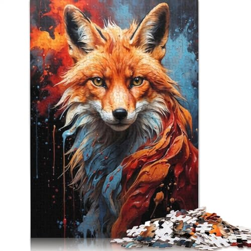 Puzzle für Erwachsene, Majestät der Vulpine, Rotfuchs, 520 Teile, für Erwachsene, Geschenke, Holzpuzzle, geeignetes tolles Geschenk für Erwachsene, 520 Teile (52 x 38 cm) von QBIREX