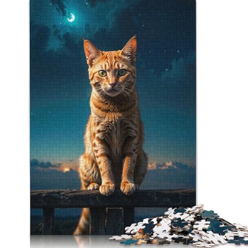 Puzzle für Erwachsene, Nachtwache am Zaun, 520-teiliges Puzzle, Holzpuzzle für Erwachsene und ab 18 Jahren, Spielzeug, Wanddekoration, 520 Teile (52 x 38 cm) von QBIREX